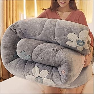 RRNAR Down Duvet, Cashmere Quilt, Quilt/quilts, Comforter, Winter Quilt Thicken Lamb Cashmere Duvet for All Seasons, Soft and Durable Heavy Quilts, Machine Washable,K,180x220cm(4kg) [Energy Class A]