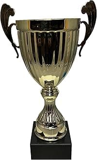 Express Medals 12 Inch Metal Trophy Cup - Sport Tournaments, Competitions, Recognition, Gift or Award, 12 Inches Tall x 7 Inches Wide at The Handles. AMC320