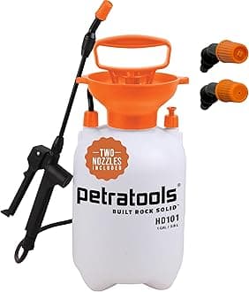 1 Gallon Pump Sprayer - HD101 Garden Sprayer with 2 Nozzles Included, Pump Spray Bottle, Weed Sprayer, Water Sprayer, Plant Sprayer, Pressure Sprayer Heavy Duty Hand Pump Sprayer