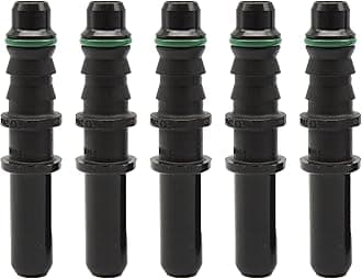 HiSport 5pcs Male Connector - Fuel Line Hose Straight Quick Release 7.89mm ID6 for Auto