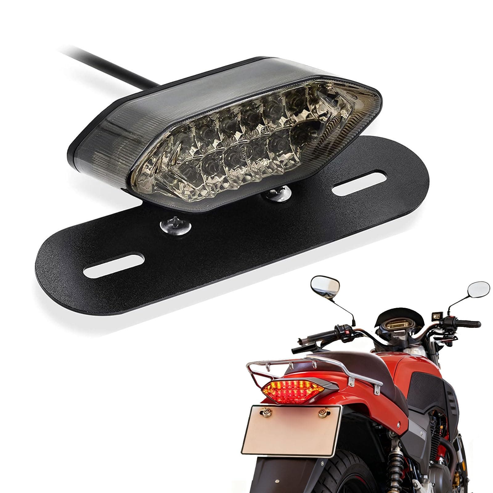 12V 16 LED Motorcycle Integrated Brake Tail