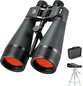 Astronomy Binoculars - 20x80 for Adults, Outdoor Waterproof Binoculars for Bird Watching, Travel and Stargazing with Tripod Adapter and Carrying Bag