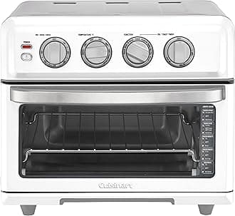 Cuisinart Air Fryer Toaster Oven with Grill, 1800W 8-1 Air Fryer Oven with Bake, Convection Bake, Grill, Broil and Warm Options, Large Capacity, 60-Minute Timer, TOA-70W, White