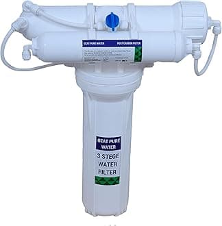 Non-Electric 3-Stage Water Purifier Kit. Stage 1: 5 Micron PP Filter Stage 2: 0.1 Micron UF Membrane Stage 3: 8” Post Carbon Filter No RO, No TDS Reduction