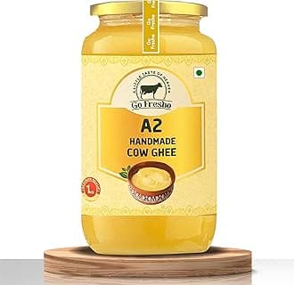 Go Fresho A2 Desi Cow Ghee | Vedic Bilona Method | 100ml Glass Jar | Pure, Natural & Healthy | Grass-Fed | Immunity Booster