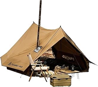Hot Tent Cabin Plus X3 with Stove Jack – 4 Season Lightweight Shelter for 2–3 People, Waterproof & Windproof, Ideal for Camping, Backpacking, Hiking, Hunting & Fishing