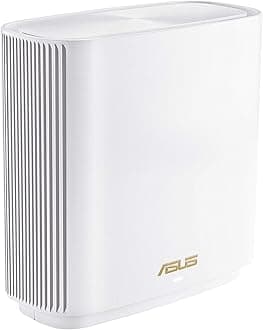 ASUS ZenWiFi Whole-Home Tri-band Mesh WiFi 6E System (ET8 1PK), Coverage up to 2,750 sq.ft, 6600Mbps, new 6GHz band, AiMesh, Lifetime Free Internet Security, Parental Control, EasySetup, Instant Guard