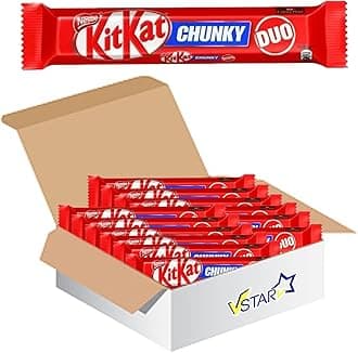VSTAR All Chocolate Bars Collection (Kit Kat Chunky Duo Milk Bar 64g, Half Box), 1.0 count
