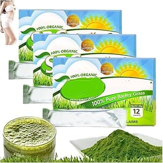 Salveo Barley Grass Powder, 100% Pure and Organic Salveo Well Organic Barley Grass Juice Powder, Boost Your Health Naturally, Excrete Body Waste in Just 2 Weeks (3)