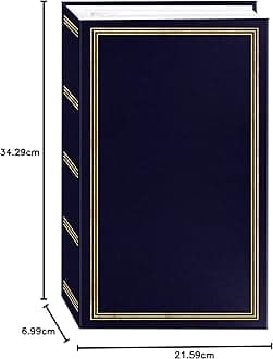 Pioneer Photo Albums Photo Album, 504 Pockets 4"X6", Navy Blue, Stc-504