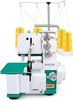 KPCB Serger Sewing Machine Overlock Machines with Upgraded LED Light and Accessories Kit (Green)