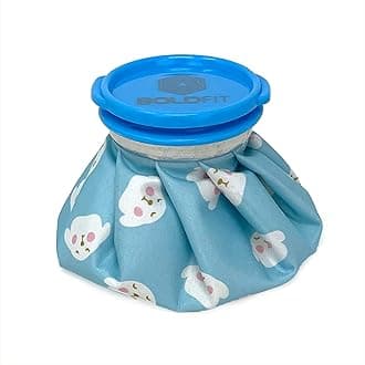 Boldfit Hot Water Bag Ice bag for Pain Relief Cold Ice Pack Bag for Pain Relief Cold Water Bag for Pain Relief, Injuries, and Cold Therapy Comes with Leak-free Closure - Blue Dog 6 Inch
