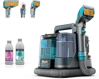 Shark StainStriker HairPro Portable Carpet, Upholstery & Area Rug Cleaner, Stain, Hair & Odor Remover, 3 Tools & dual activated Solution, Teal, PX253BRN