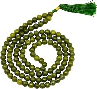 Amazing Gemstone Japa Mala 108 Prayer Beads Necklace and Wrist Mala Bracelet for Meditation