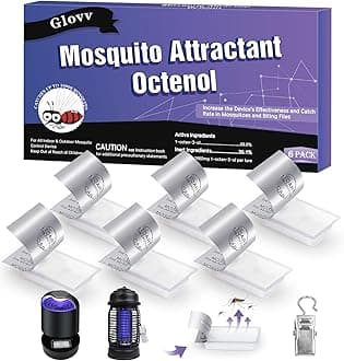 6 Pack Mosquito Attractant Bait Refill, Mosquito Bait Octenol Lure for Bug Zapper & Fly Traps, Compatible with All Flying Insect Mosquitoes Trap