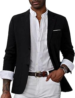 PJ PAUL JONES Mens Casual Sport Coat Blazer Two Buttons Lightweight Business Jackets