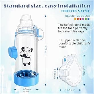 Inhaler Spacer for Adult and Kids NESSI OTC SPACER (Panda/Purple/Kids)