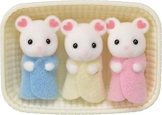 Marshmallow Mouse Triplets