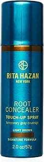 Rita Hazan Root Concealer Touch Up Spray - Instant Spray To Cover Up Roots - Quick Drying, Water-Resistant Formula - Temporary Hair Color Spray for Gray Roots - 2 oz. Root Spray