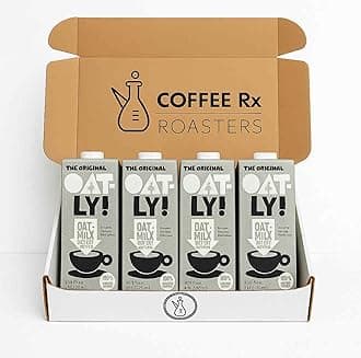 Oatly Original Barista, 4 Pack, 32 fl oz, Coffee Rx Barista Edition Packaged, Packaging Will Vary