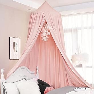 Coral Pink Bed Canopy