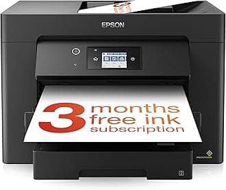 Epson WorkForce WF-7830 All-in-One Wireless Colour Printer with Scanner, Copier, Fax, Ethernet, Wi-Fi Direct and ADF