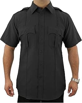 First Class mens Polyester Uniform Shirt Button Down Shirt
