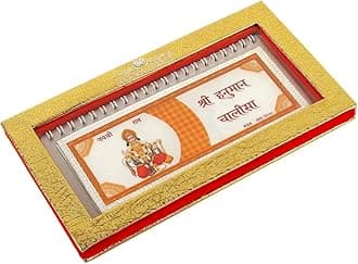 Silver Big Hanuman Chalisa for Diwali Gifts and Birthday Puja - 999 Silver Pocket Size Book in Hindi & English