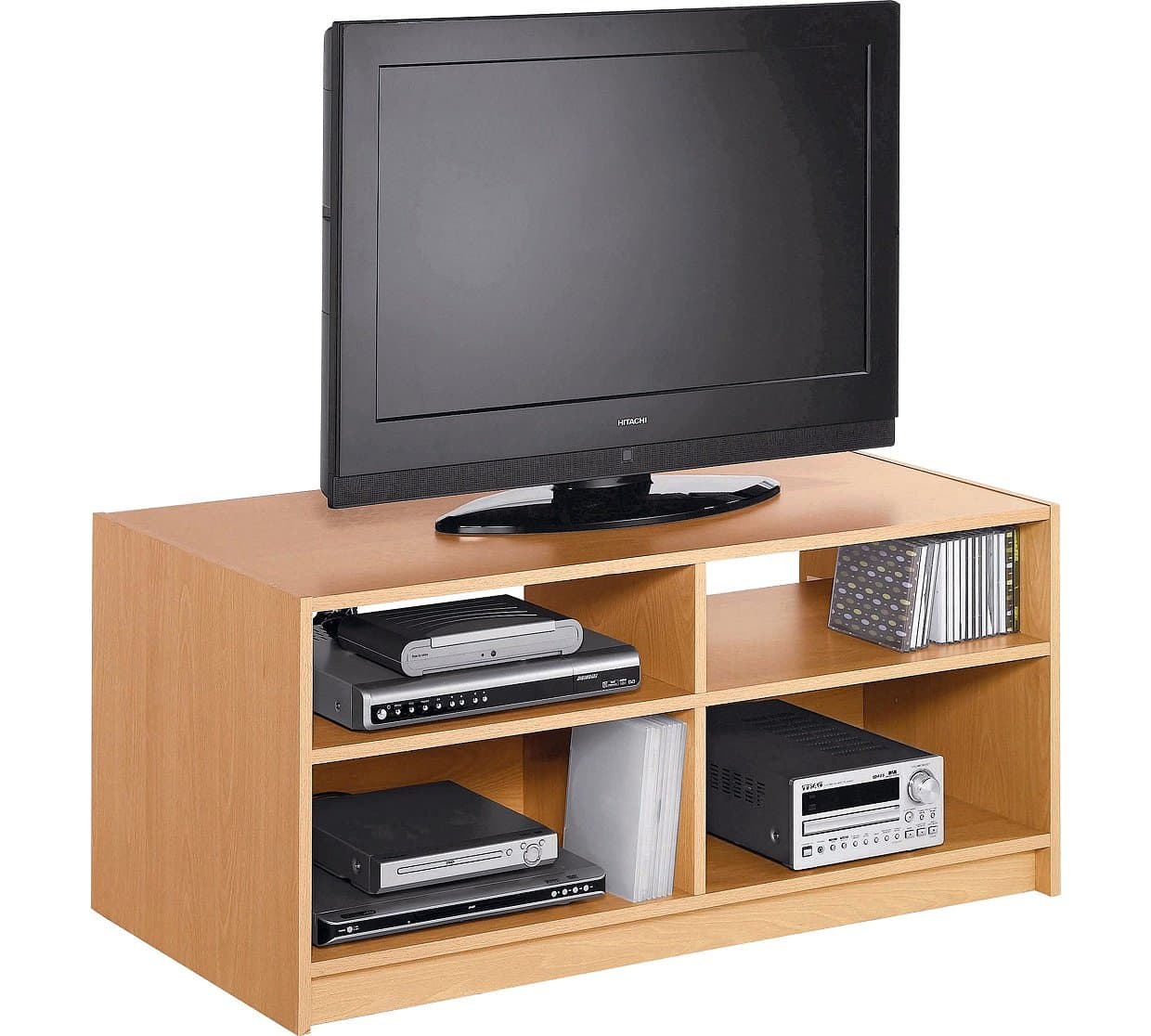 Maine Beech Effect 2 Shelves Modular TV Unit