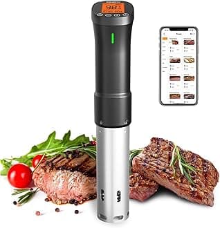 INKBIRD Sous Vide Machine ISV-200W Wifi Immersion Circulator Precision Culinary Cooker with Smartphone Control, Stainless Steel Design, Accurate Timer, 1000W Fast Heating for Perfect Meal Results
