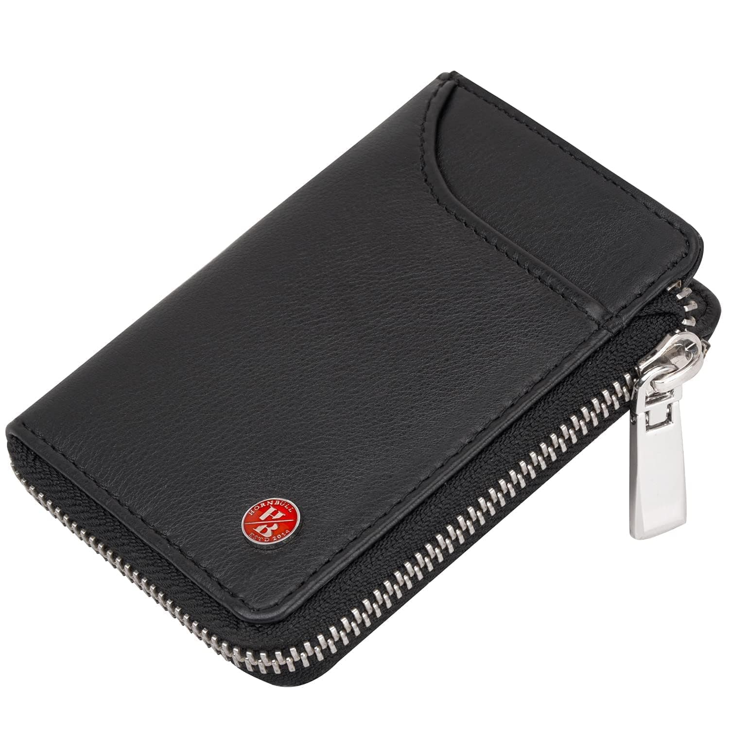 Fleming Black RFID Blocking Leather Wallet for Men | Vertical Credit Debit Card Holder