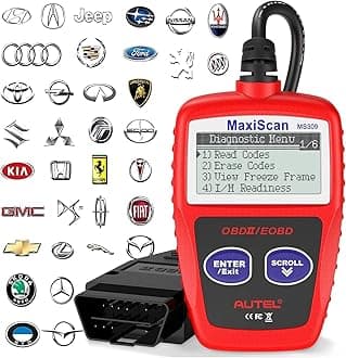 Autel OBD2 Scanner MS309 Universal Car Engine Fault Code Reader, Check Engine Light and Emission Monitor Status, OBDII CAN Diagnostic Scan Tool