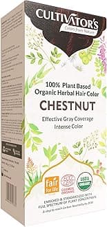 Cultivator's Organic Herbal Hair Colour - Chestnut 100g, Ayurvedic