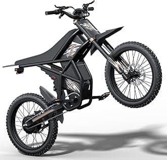 GT73 PRO/GT73 Electric Dirt Bike for Adults, 50MPH 60V 3000W / 37MPH 48V 2400W, 1747Wh/2160Wh Dual Battery Ebike Up to 85 Miles, 25" Motorcycle Tire, UL2849 All Terrain E Bike Full Suspension