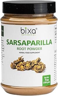 bixa BOTANICAL Sarsaparilla Root Powder | HEMIDESMUS INDICUS | Anantmool | 200 Grams / 7 OZ | Ayurvedic Herbal Supplement | Gluten Free, Non-GMO, Steam Treated, Vegan, 100% Pure.