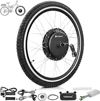 Voilamart 48V 1000W Electric Bicycle Conversion Kit 26IN Ebike 100mm Front Hu...