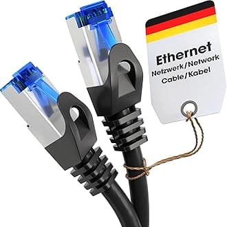 KabelDirekt – Network Cable – Transfers 5Gbps & fibre optic internet speed – Ethernet & LAN Cable – 30m, Available in 0.25-30m – For Gigabit networks, routers/modems, RJ45 (black/silver)