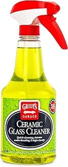 Griot's Garage Ceramic Glass Cleaner Spray for Car Windows, Windshields, Mirrors and Home Use, Cleans and Protects, Streak-Free, 10835, 22oz