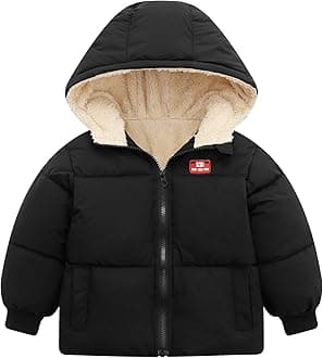 Baby Winter Coats, Outerwear for Toddler Kids Infants Boys Girls Light Puffer Warm Hooded Down Jacket for 2-7 Years