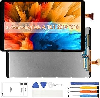 Screen Replacement for Samsung Galaxy Tab A 10.1 2019 LCD Display, LCD Screen Replacement forSamsung Galaxy T510 T515 SM-T510 Touch Screen Digitizer Assembly with Repair Kits