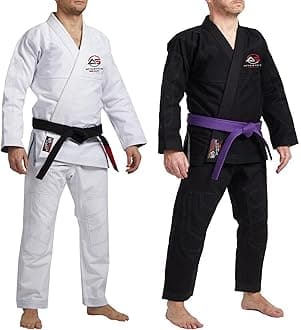 Athletics Gear AGBJJ Gi Brazilian Jiu Jitsu Gi Uniform Suits by Athletics Gear | 100% Cotton Pearl Weave Fabric, Light Weight for Kids, Men & Women