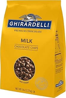 Ghirardelli Chocolate Company Milk Chocolate Chips 800 per lb., 5lb (Pack of 2)