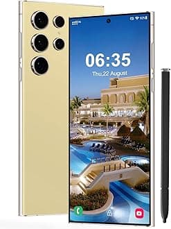 I24 Ultra 5G Unlocked Smartphone,Android 13.0 8GB+256GB Fully Unlocked Cell Phone Built in Pen The Phone Battery 6800mAh,6.8" HD Screen,48MP+108MP Camera/Dual SIM/Fingerprint Lock/Face