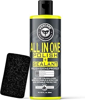 Foxcare All in One Car Polish + Sealant 500ml | Multipurpose Car & Bike Polish | Scratch & Swirl Remover, Shine Enhancer | Dashboard, Plastic & Fibre Restorer | Paint Protection Coating