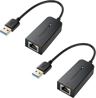 Cable Matters Plug & Play USB to Ethernet Adapter with PXE, MAC Address Clone Support (USB3.0 to Gigabit Network, Ethernet to USB Adapter for Laptop) Supporting 10/100/1000Mbps