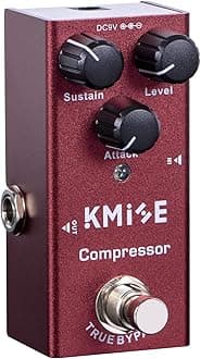 Kmise Compressor Electric Guitar Effects Pedal Mini Single Type DC 9V True Bypass