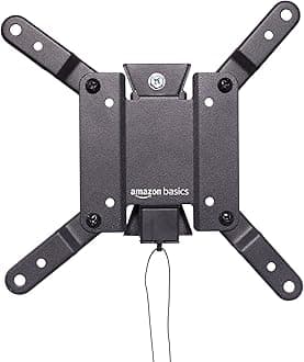 Amazon Basics Tilting TV Wall Mount for Wood Studs, Fits 12-40 inch TVs up to 40 lbs, VESA 200x200, Black
