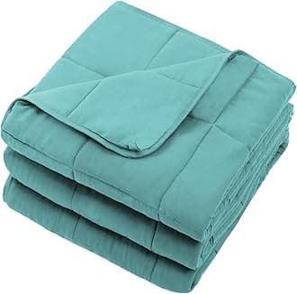 Teal Weighted Blanket for Adults (20lbs, 88"x104" King Size) - Cooling and Breathable Heavy Blanket for 130-220lbs with Premium Glass Beads - Soft Thick Blankets for All-Season Sleeping Comfort
