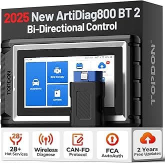 Topdon Diagnostic Tool ArtiDiag800BT OBD2 Scanner All Systems Scan Tool