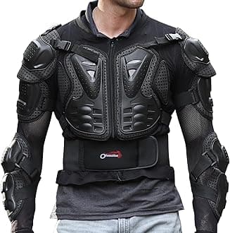OHMOTOR Motorcycle Body Protective Jacket Armor Men, Motocross Riding Protective Gear,ATV Dirt Bike Chest Spine Protector
